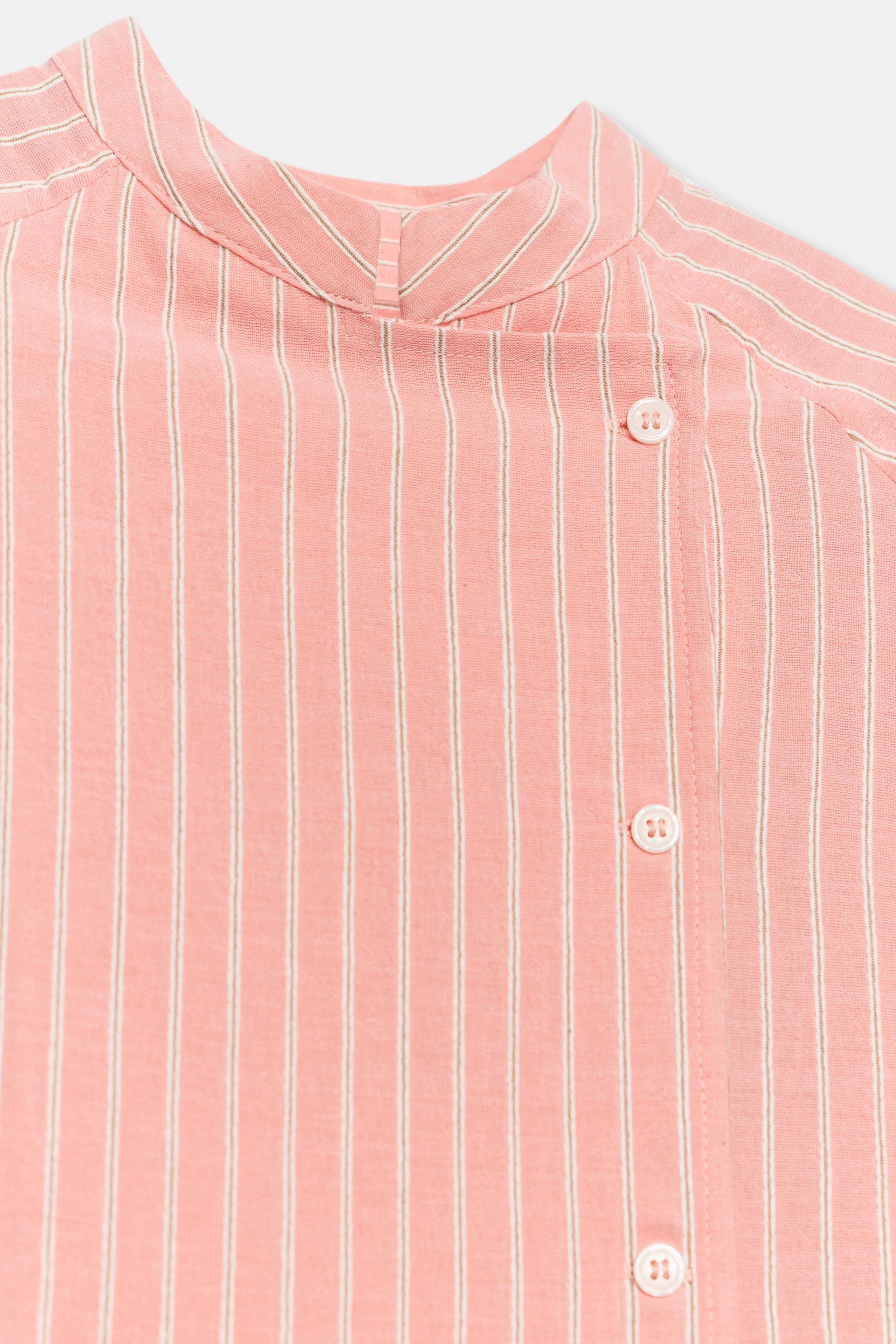 ZW COLLECTION ASYMMETRIC STRIPED SHIRT